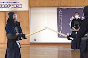剣道の連続技の練習